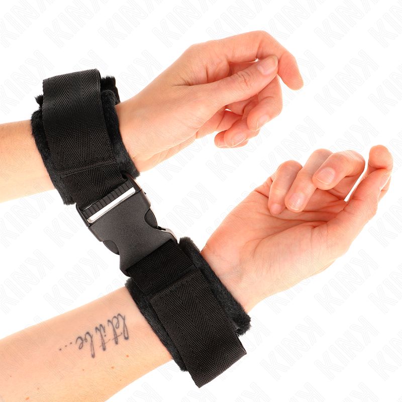 KINK - TENUTA DA POLSO IN NYLON HOOK&amp;LOOP ROSSO-NERO MODELLO 1 REGOLABILE 25-35 CM X 6 CM KINK WRIST RESTRAINT