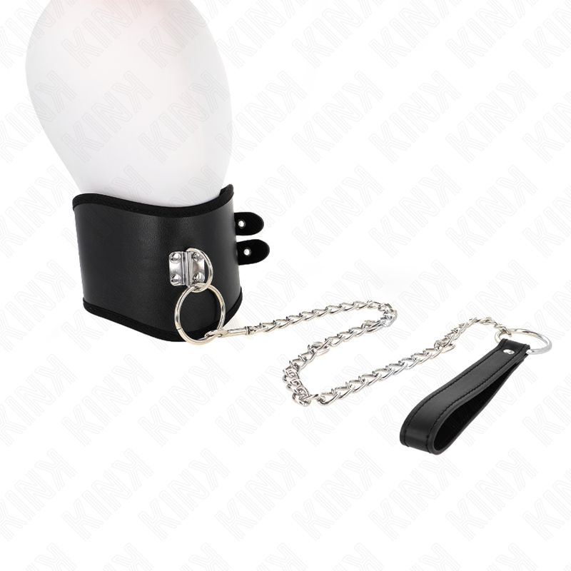 KINK - COLLANA 65 CM CON CINTURINO LARGO REGOLABILE 40-55 CM X 10 CM KINK COLLAR &amp; GAG