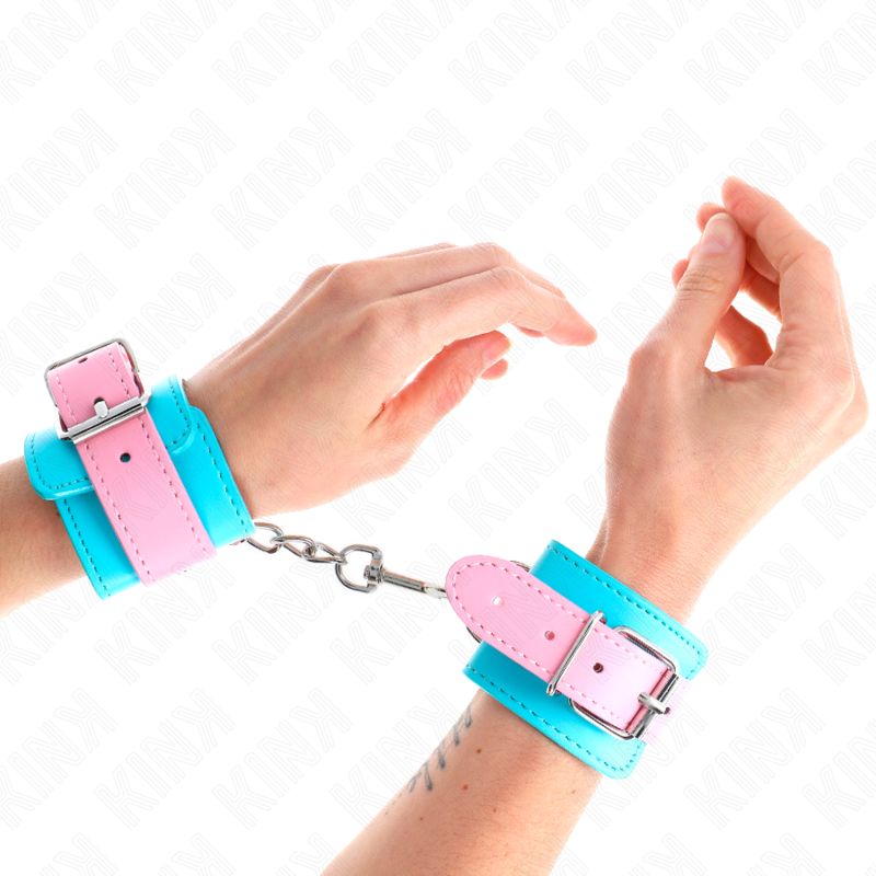 KINK - GRAZIOSI POGGIPOLSI BLU/ROSA REGOLABILI 16-28 CM X 5 CM KINK WRIST RESTRAINT