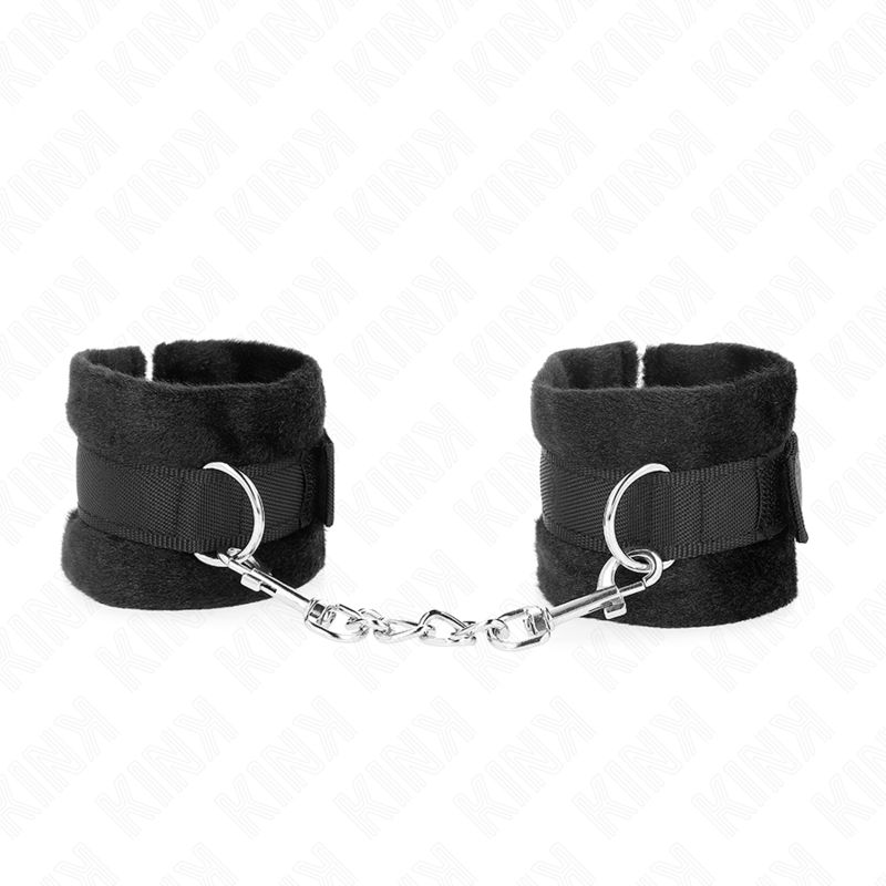 KINK - POLSINI IN PELLICCIA PER PRINCIPIANTI NERI 30 X 7 CM KINK WRIST RESTRAINT