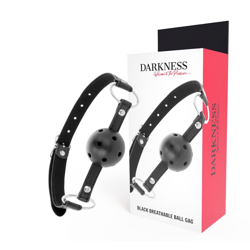DARKNESS - BAVAGLINO TRASPIRANTE NERO DARKNESS BONDAGE