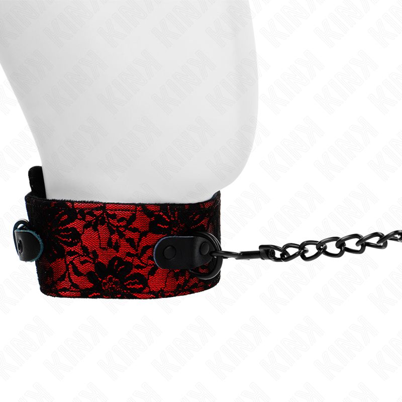 KINK - COLLANA IN PIZZO CON CINTURA CON CINTURA IN VERA PELLE 105 CM / 44 X 5,5 CM KINK COLLAR &amp; GAG