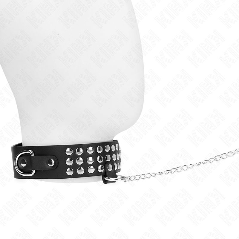 KINK - COLLANA CON CINTURINO 65 CM CON LUCIDI REGOLABILE 37-42 CM X 5,3 CM KINK COLLAR &amp; GAG