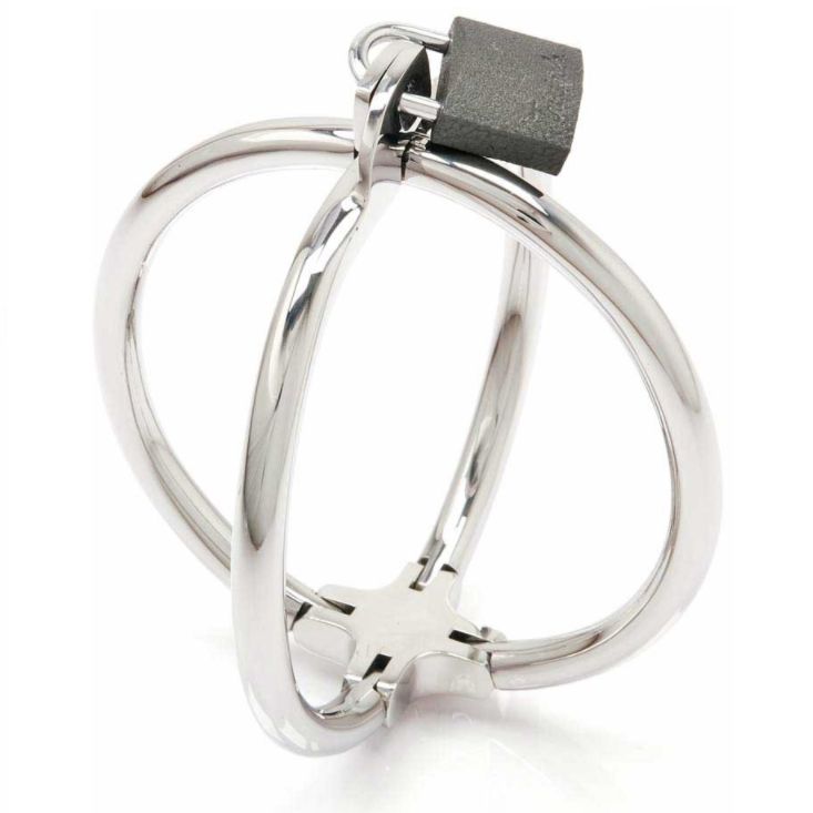 METAL HARD - FERMAMANETTE CRISS CROSS IN ACCIAIO INOSSIDABILE METAL HARD