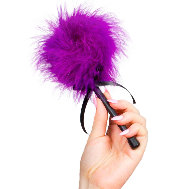 SECRETPLAY - SPOLVERINO MARABOU ROSA VIOLA SECRETPLAY 100% FETISH