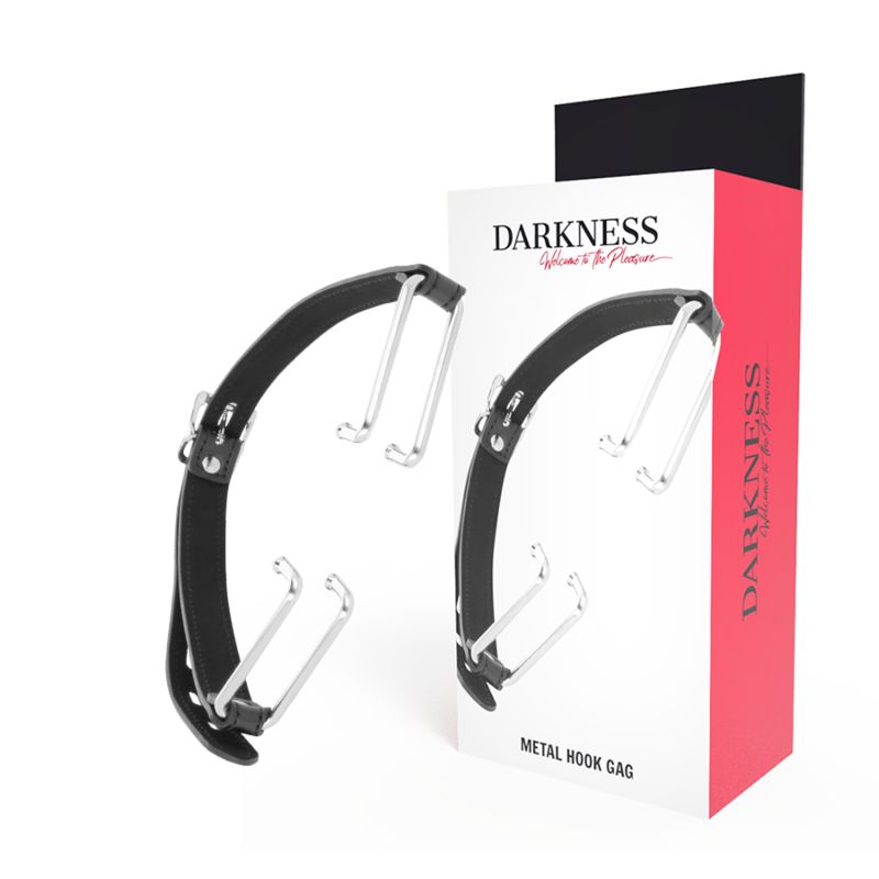 DARKNESS - BAVAGLIO CON GANCIO NERO DARKNESS BONDAGE