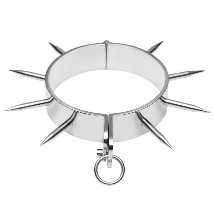 METAL HARD - COLLARE SCHIAVO BDSM CON PUNTI METAL HARD
