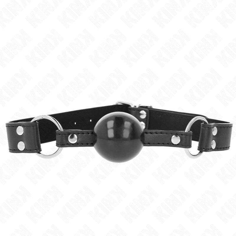 KINK - PALLA MORBIDA E SOLIDA BAVARO 4 CM CON CINTURINO IN SIMILPELLE 62 x 2,5 CM REGOLABILE 42-58 CM KINK COLLAR &amp; GAG