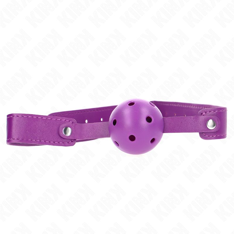 KINK - PALLA TRASPIRANTE VIOLA 4.5 CMGAG 65 x 2.5 CM KINK COLLAR &amp; GAG