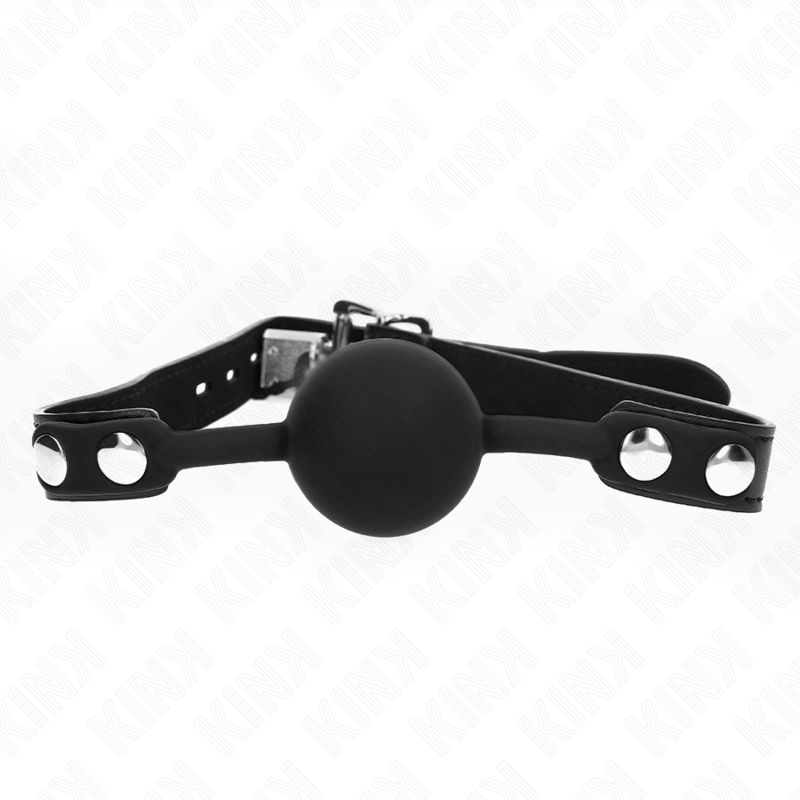 KINK - MODELLO 1 PALLA IN SILICONE 4 CM GAG CON SERRATURA 60 x 2 CM KINK COLLAR &amp; GAG