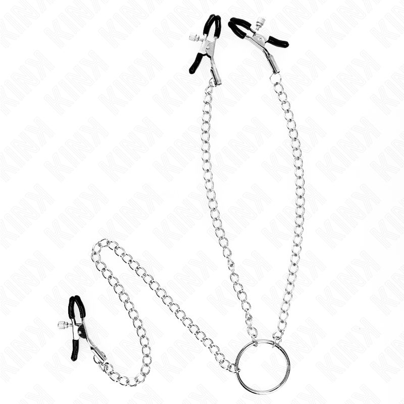 KINK - PINZE PER CAPEZZOLI TRIPLI E CLIT CON CATENA MODELLO 0 KINK NIPPLE GRIP
