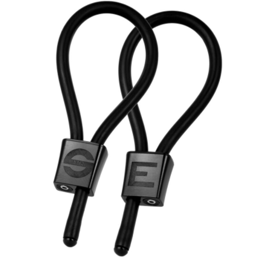 ELECTRASTIM - PRESTIGE ELECTRA LOOPS ANELLI PER IL PENE REGOLABILI NERI ELECTRASTIM