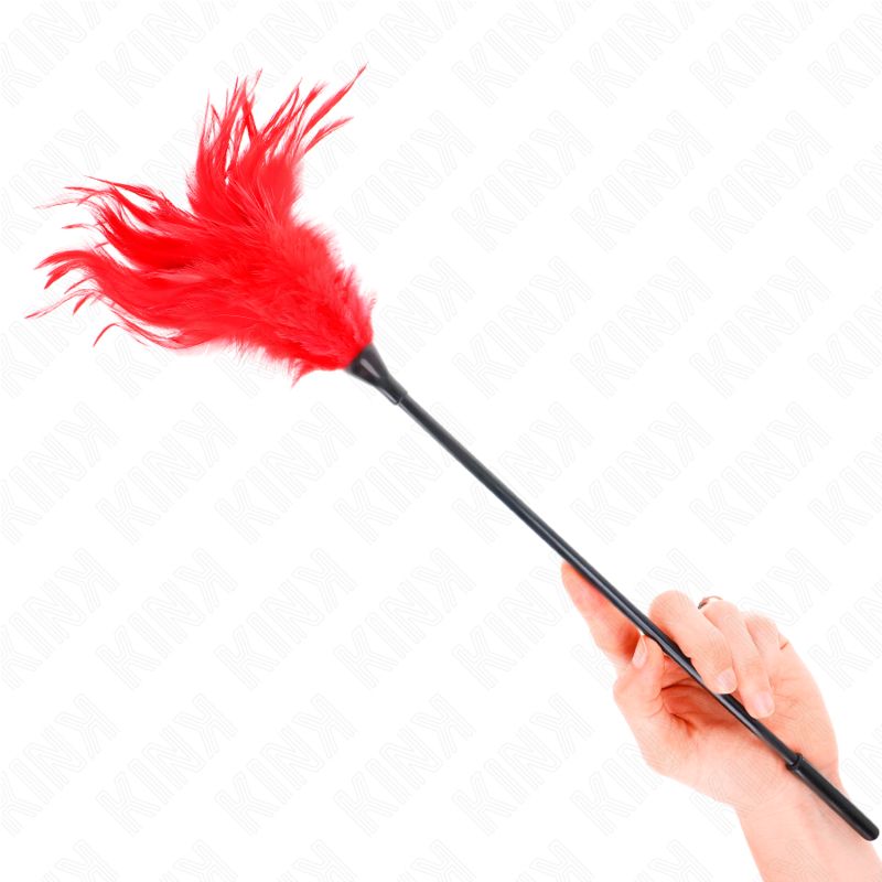 KINK - PIUME MULTIPLE ROSSE TICKLE 45 CM KINK IMPACT &amp; TOUCH