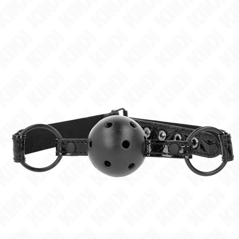 KINK - PALLA CON FANTASIA DIAMANTATA 4.5 CM MODELLO GAG 3 64.5 CM REGOLABILE 42-60 CM KINK COLLAR &amp; GAG