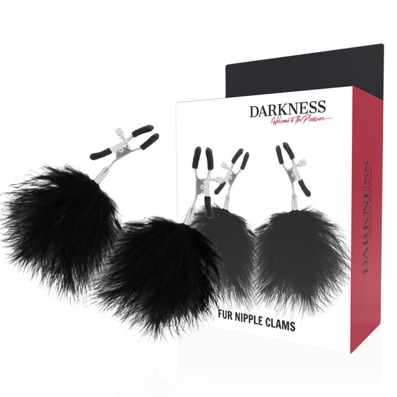DARKNESS - MORSETTI PER CAPEZZOLI POM-POM 2 DARKNESS SENSATIONS
