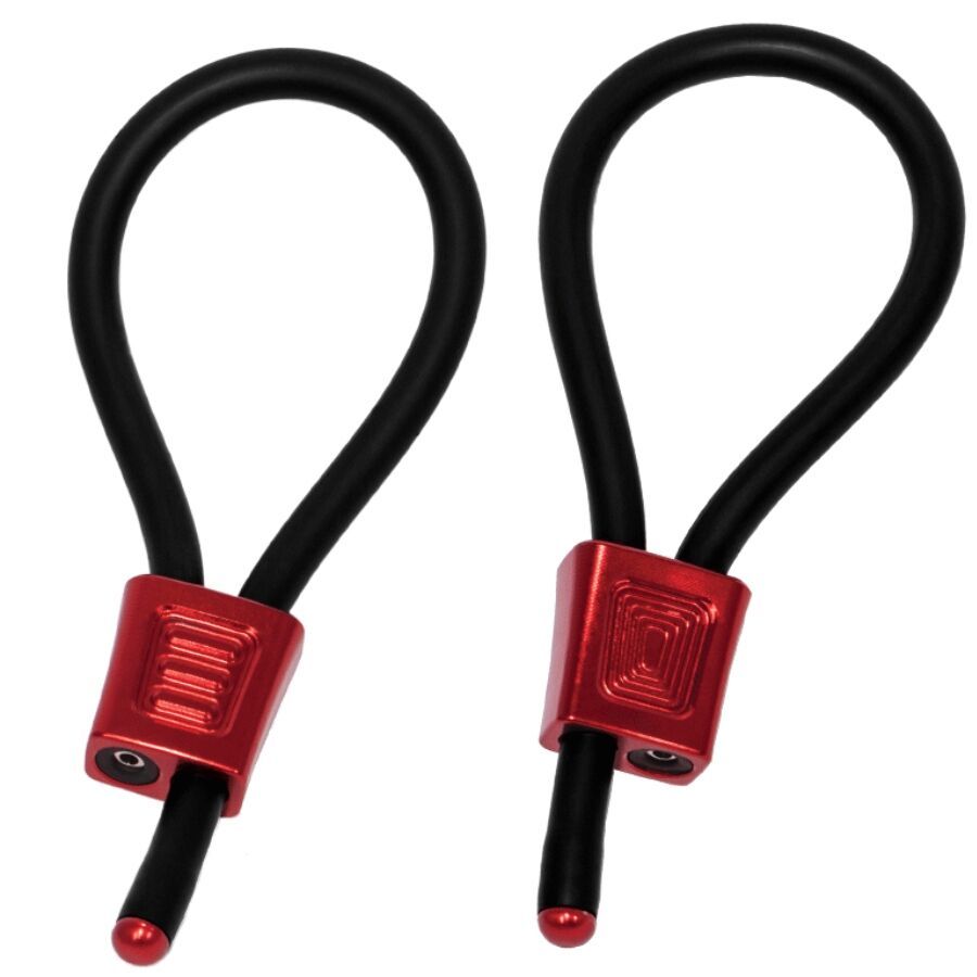 ELECTRASTIM - PRESTIGE ELECTRA LOOPS ANELLI PER IL PENE REGOLABILI ROSSI ELECTRASTIM