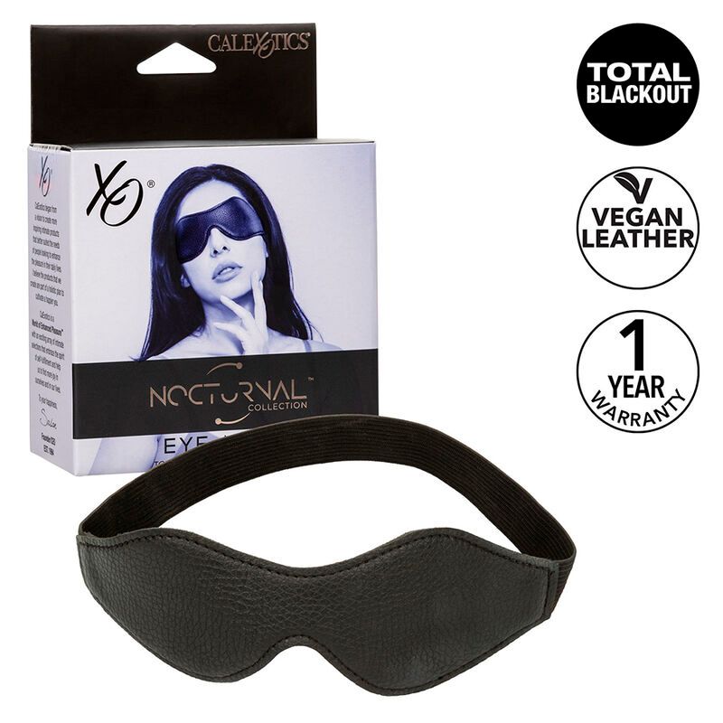 CALEXOTICS - NOCTURNAL MASCHERA IN PVC PELLE NERA CALEXOTICS