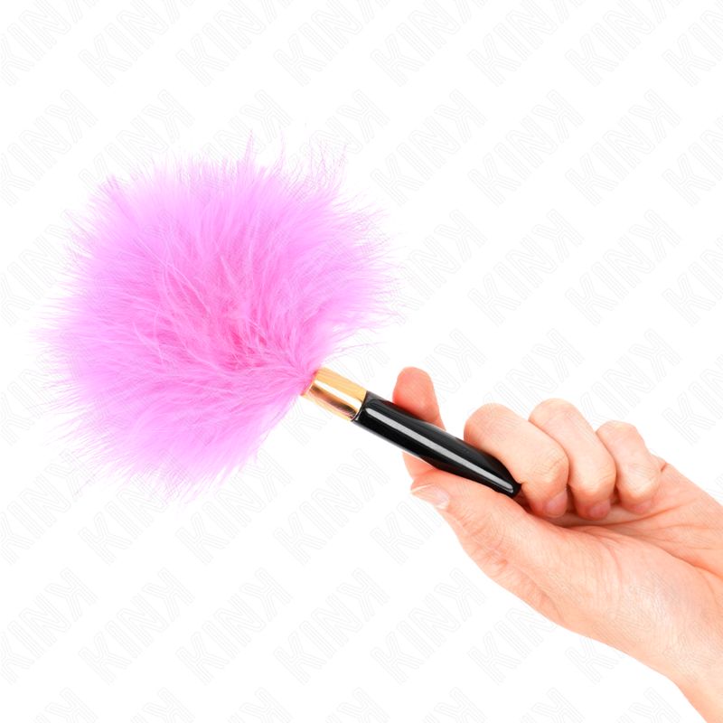KINK - PIUME TICKLE IN METALLO ORO FUCSIA 18 CM KINK IMPACT &amp; TOUCH