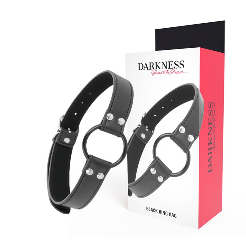 DARKNESS - BAVAGLIO CON ANELLO DIAMETRO 3,6 CM DARKNESS BONDAGE