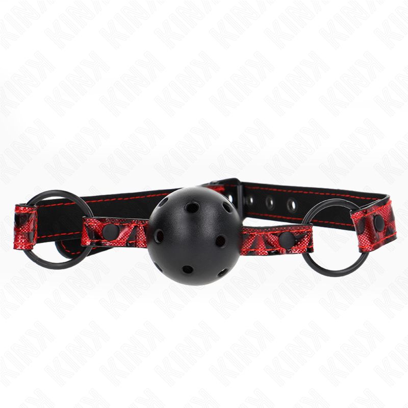 KINK - PALLA CON MOTIVO A DIAMANTI 4.5 CM GAG MODELLO 2 64.5 CM REGOLABILE 42-60 CM KINK COLLAR &amp; GAG