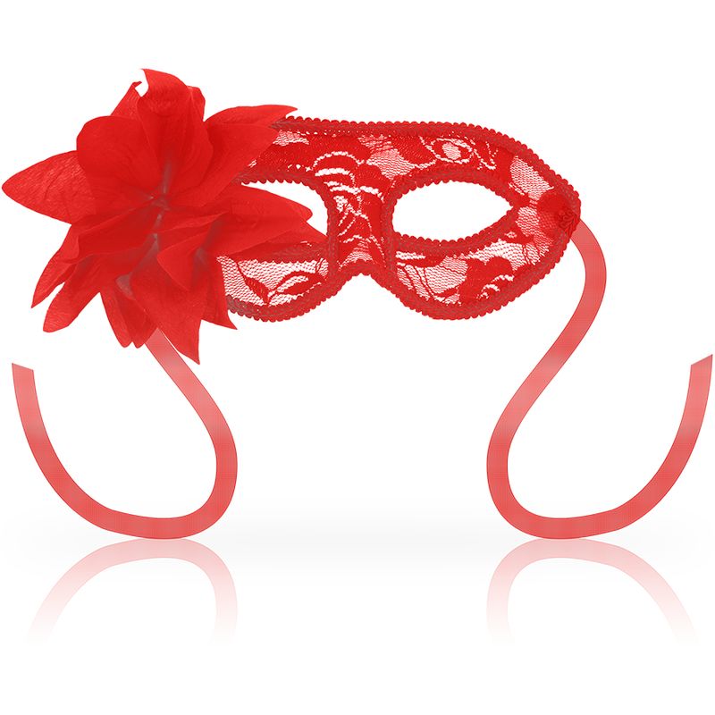 OHMAMA - MASCHERE MASCHERE CON PIZZO E FIORE ROSSO OHMAMA MASKS