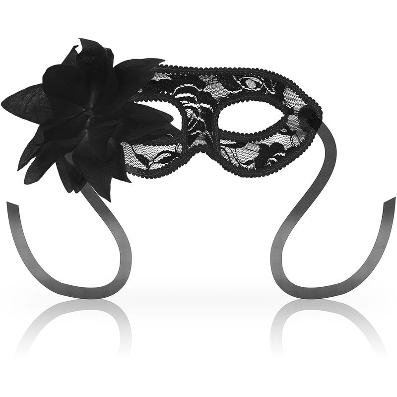 OHMAMA - MASCHERE MASCHERE IN PIZZO NERO E FIORI OHMAMA MASKS