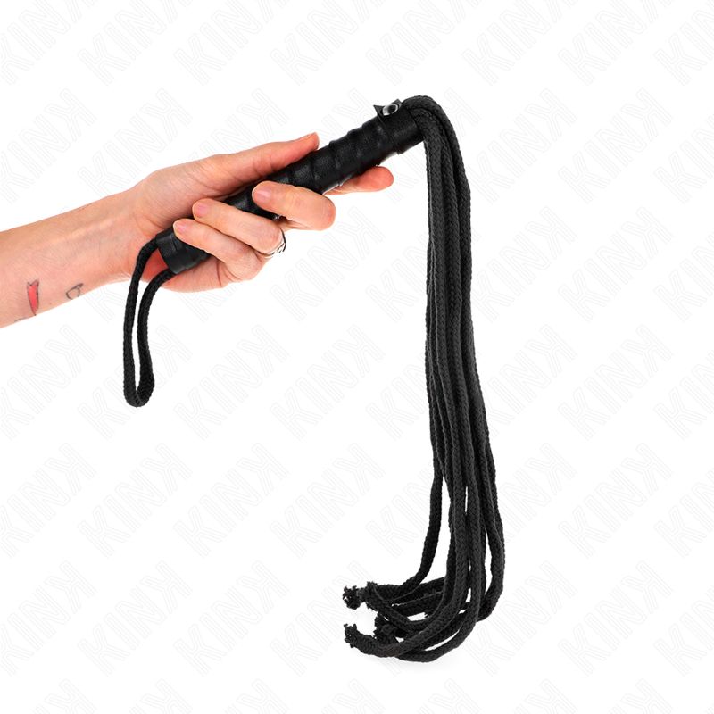 KINK - FRUSTA IN CORDA NERA 56 CM KINK IMPACT &amp; TOUCH