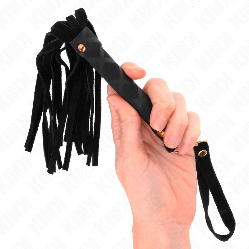 KINK - MINI FRUSTA IN CAMOSCIO NERO 30 CM KINK IMPACT &amp; TOUCH