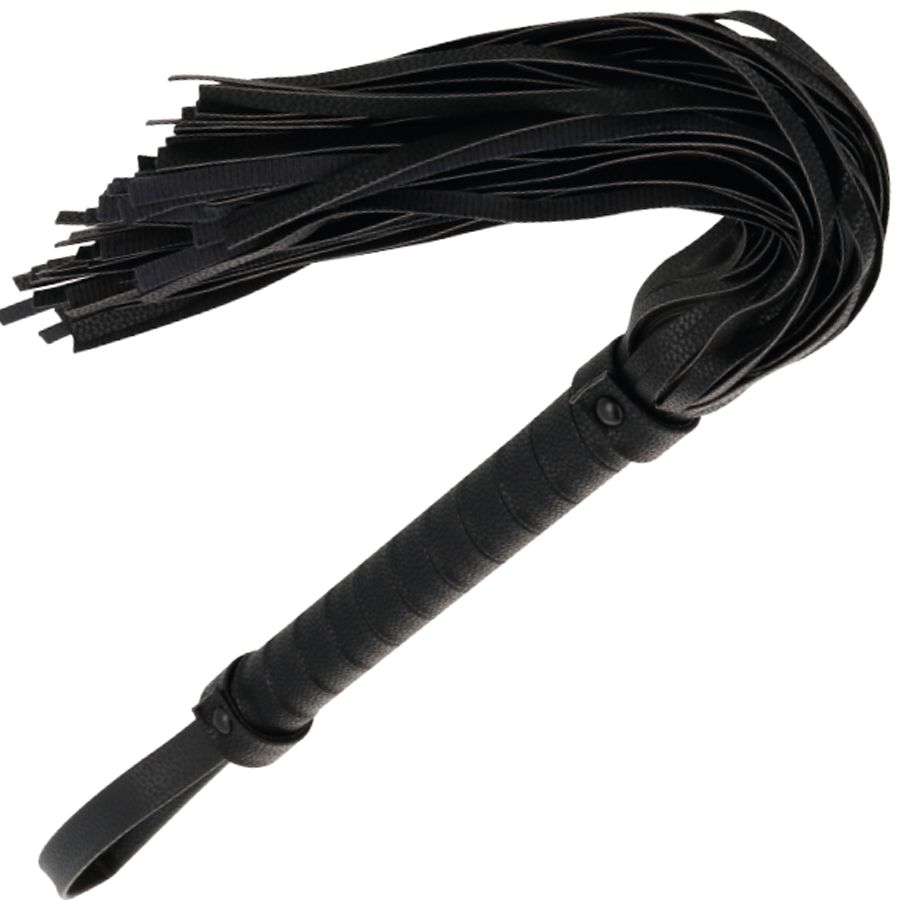 DARKNESS - FRUSTA BONDAGE NERA 42CM IN PELLE DARKNESS SENSATIONS