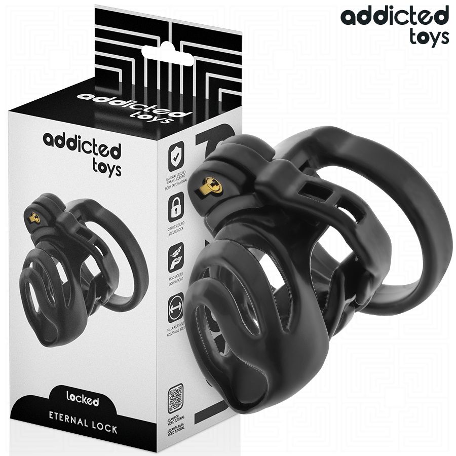 ADDICTED TOYS LOCKED - GABBIA PER PENE CON BLOCCAGGIO ETERNO 9 CM ADDICTED TOYS LOCKED