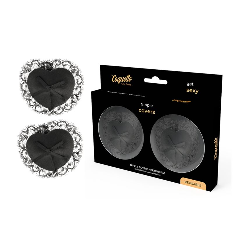 COQUETTE CHIC DESIRE - COPRI CAPEzzoli IN PIZZO NERO COQUETTE ACCESSORIES