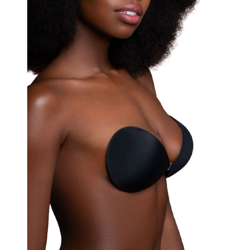BYE-BRA - REGGISENO INVISIBLE NERO COPPA B BYE BRA - BRAS