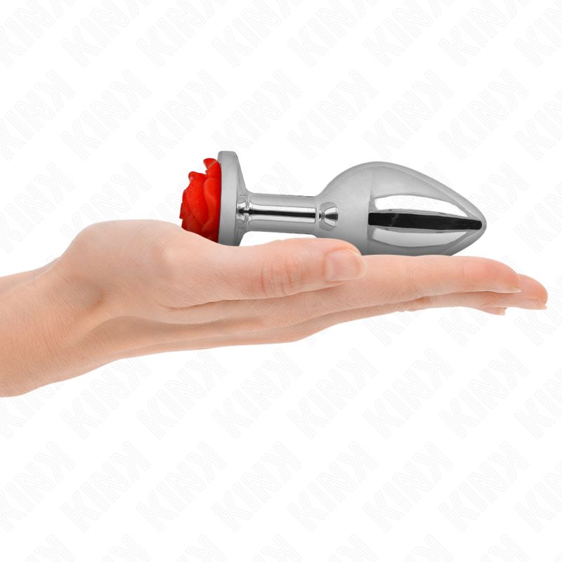 KINK - PLUG ANALE ROSA ROSSO TAGLIA L KINK PLEASURE PLUGS