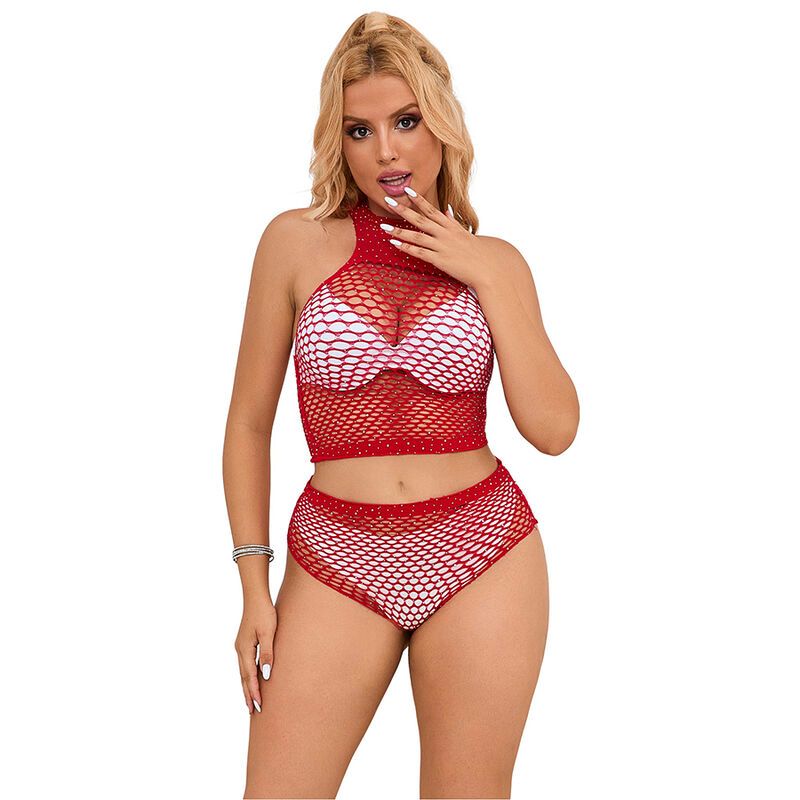 SUBBLIME - 952402 SET RETE CON DIAMANTI ROSA TAGLIA UNICA SUBBLIME SETS