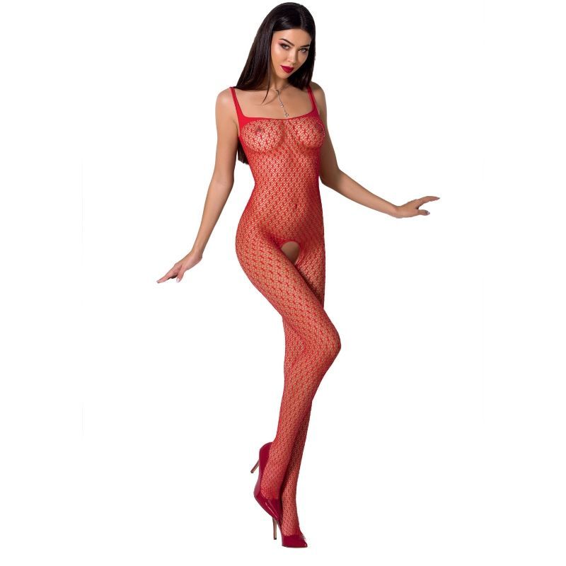 PASSION - WOMAN BS071 BODYSTOCKING ROSSO TAGLIA UNICA PASSION WOMAN