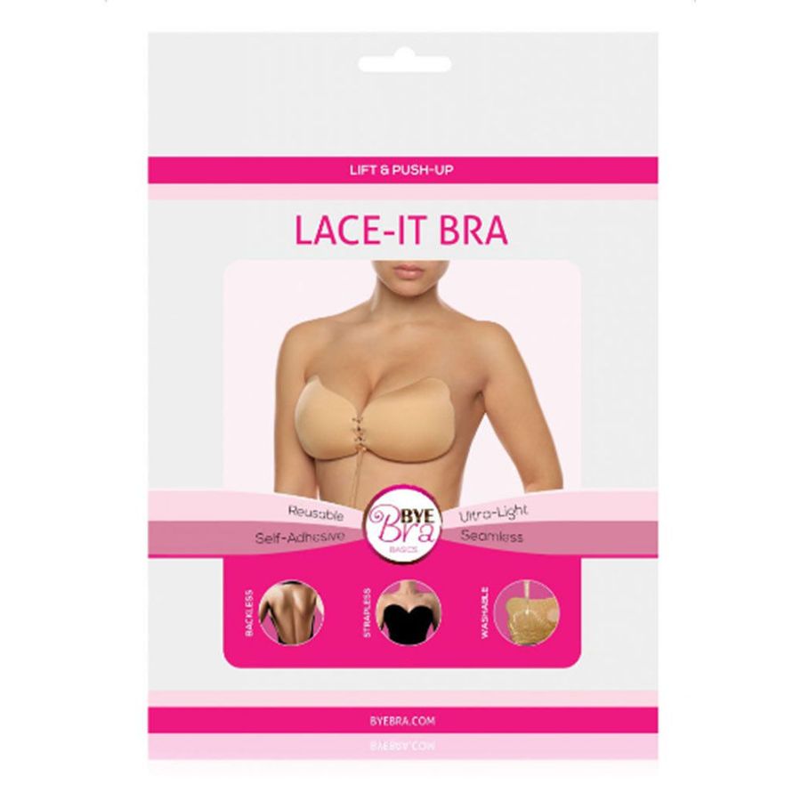 BYE-BRA - LACE-IT VALORIZZAZIONE PUSH-UP BEIGE COPPA B BYE BRA - BRAS