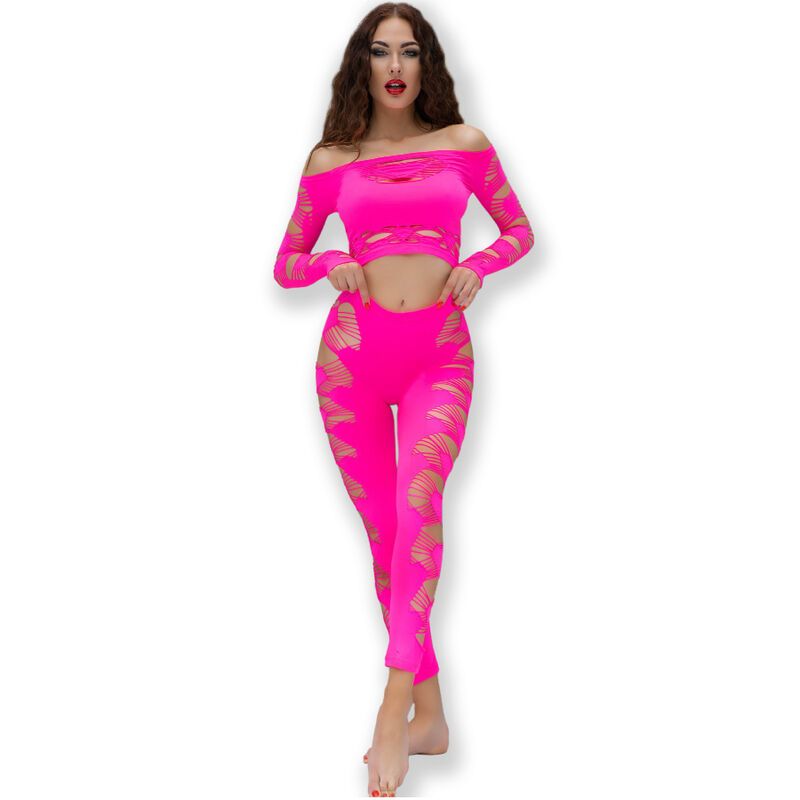 CHILIROSE - CR 4632 TOP E PANTALONE FUCSIA S/L CHILIROSE SETS