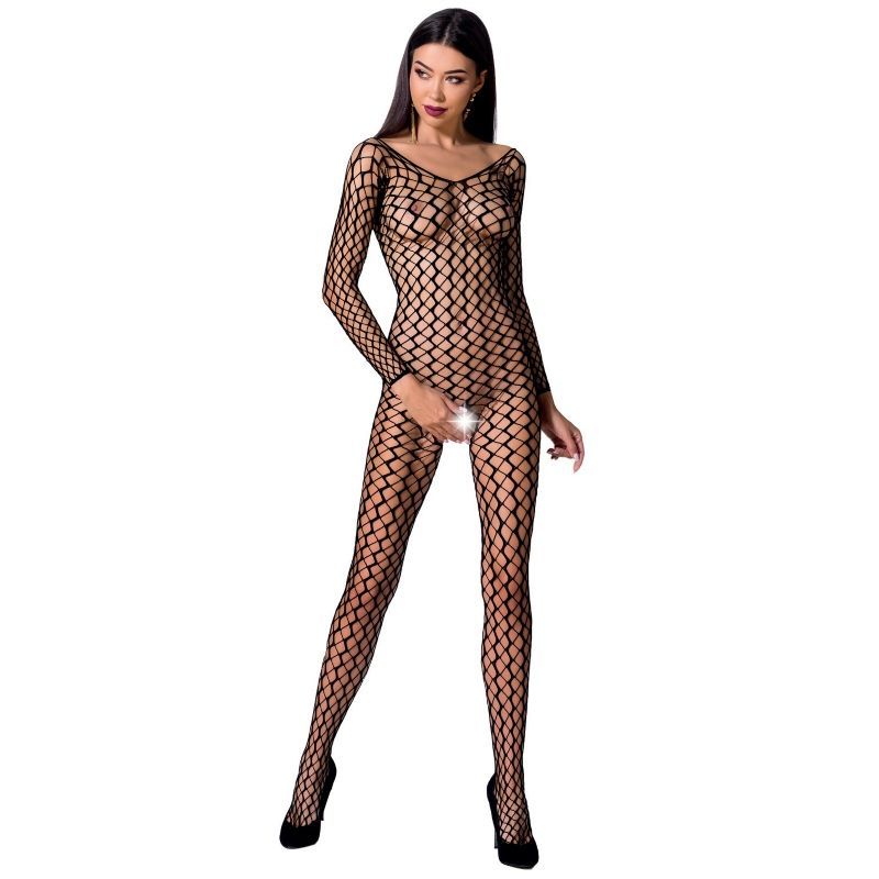 PASSION - DONNA BS068 BODYSTOCKING NERO TAGLIA UNICA PASSION WOMAN