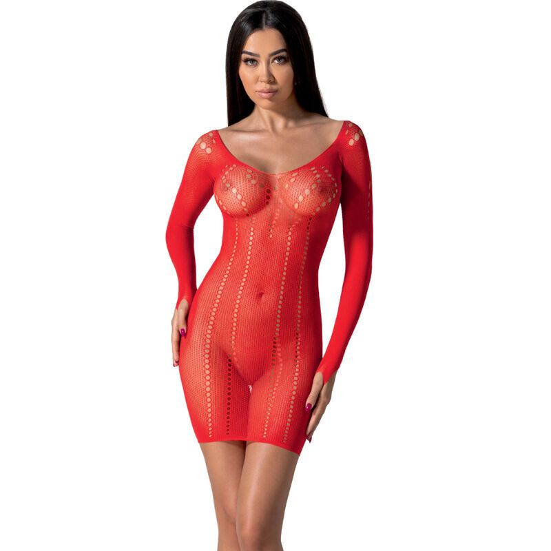 PASSION - BS101 BODYSTOCK ROSSO TAGLIA UNICA PASSION WOMAN BODYSTOCKINGS