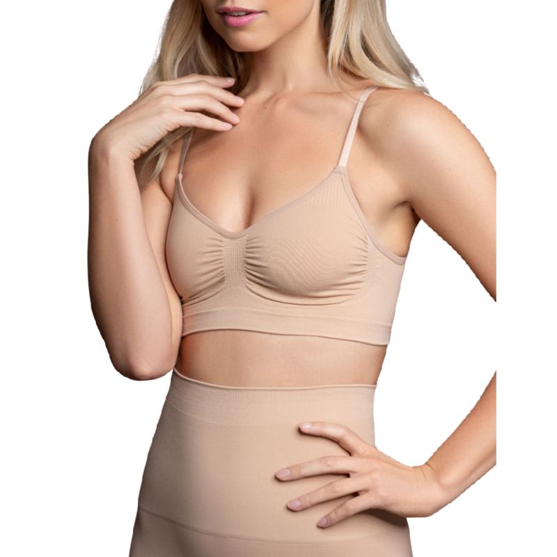 BYE-BRA - MEDIUM CONTROL REGGISENO SENZA CUCITURE BEIGE MISURARE M BYE BRA - BRAS