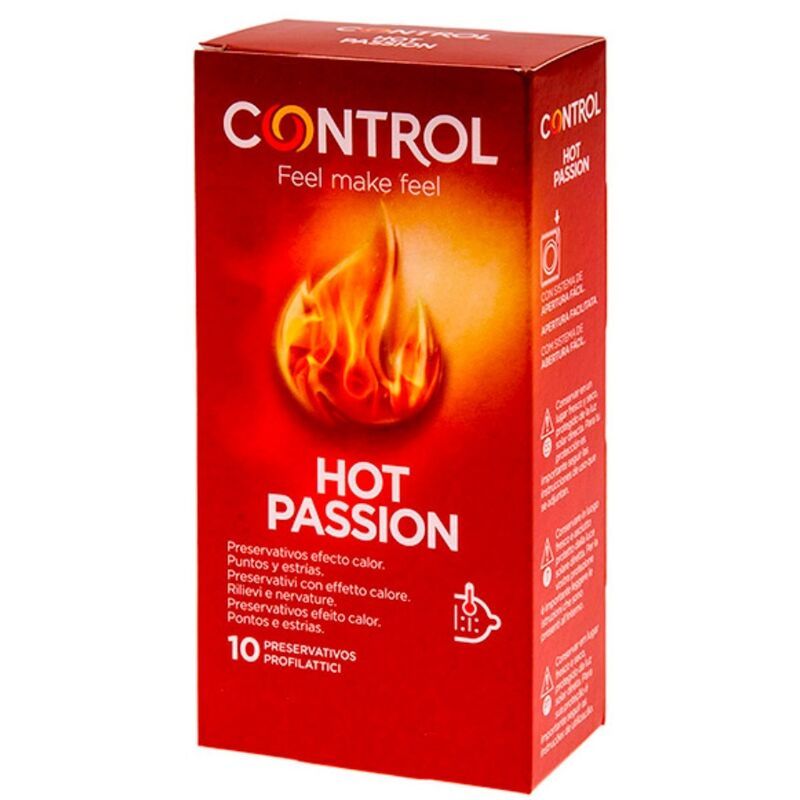 CONTROL - EFFETTO RISCALDANTE HOT PASSION 10 UNITÀ CONTROL CONDOMS