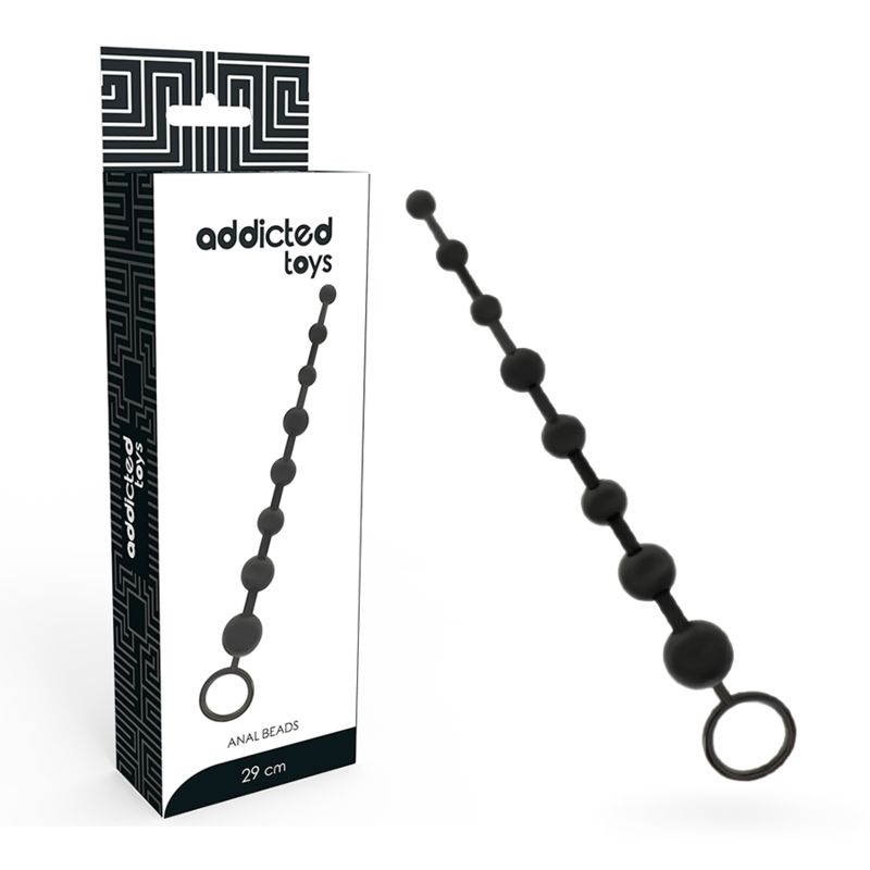 ADDICTED TOYS - PERLINE ANALI 29 CM NERO ADDICTED TOYS