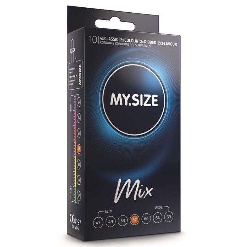 MY SIZE - MIX PRESERVATIVI 57 MM 10 UNIT MY SIZE MIX