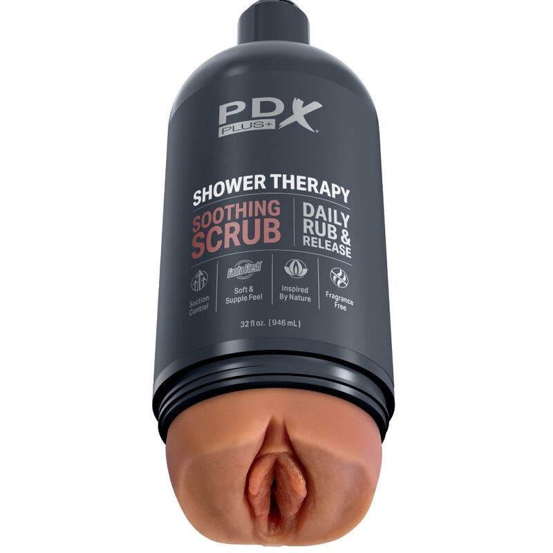 PDX PLUS - MASTURBATORE STROKER DESIGN DISCRETO DELLA BOTTIGLIA SCRUB LENITIVO SHAMPOO CANDY PDX PLUS+
