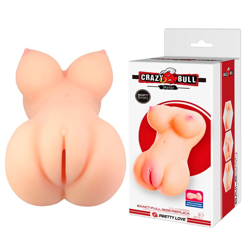 CRAZY BULL - METTE CARNE PER MASTURBATORE REALISTICA DI SEDERE E VAGINA CRAZY BULL