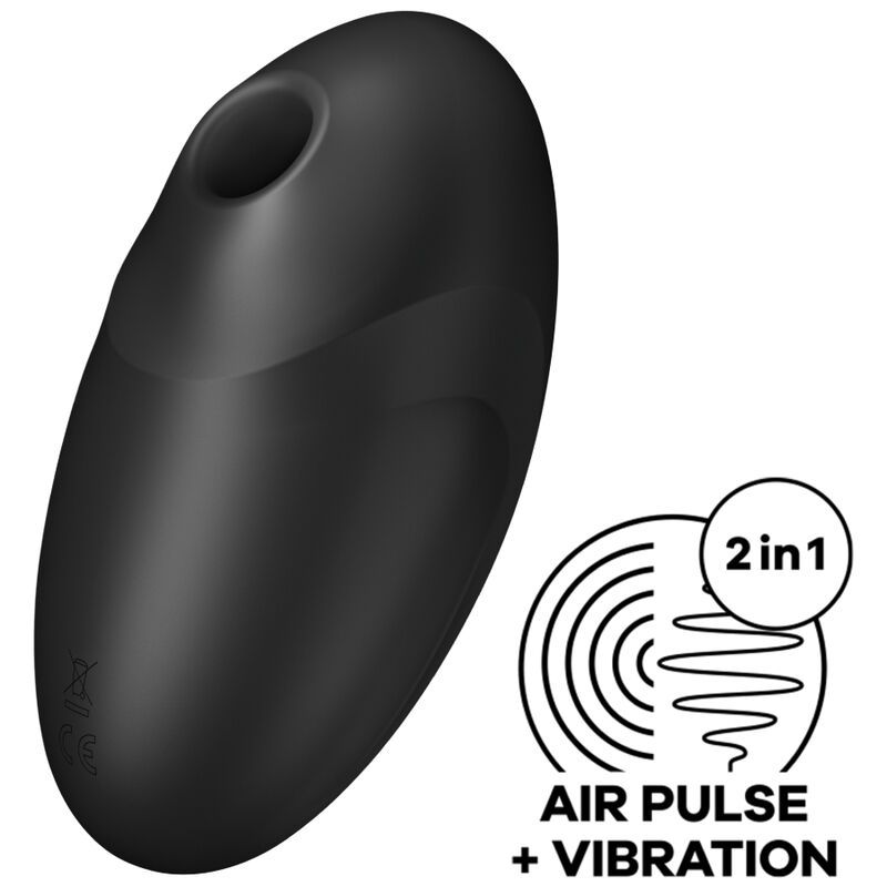 SATISFYER - STIMOLATORE E VIBRATORE VULVA LOVER 3 NERO SATISFYER AIR PULSE