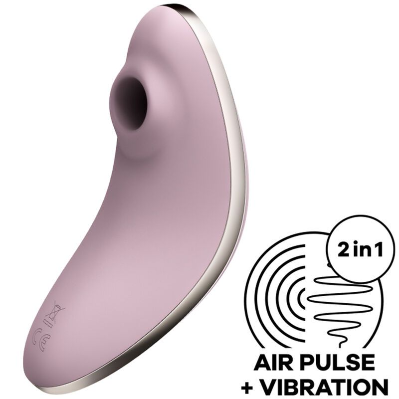 SATISFYER - VULVA LOVER 1 STIMOLATORE E VIBRATORE A IMPULSI D'ARIA VIOLA SATISFYER AIR PULSE