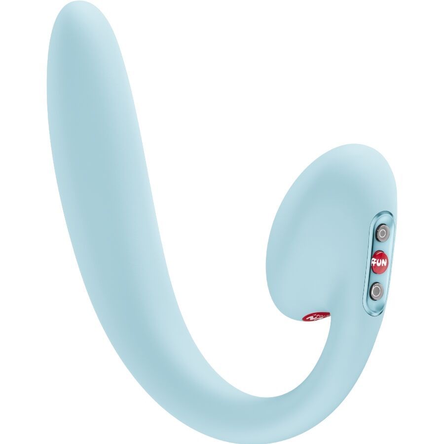 FUN FACTORY - VIBRATORE A DOPPIO IMPULSO D'ARIA INSERIBILE CRESCENDO BLU GHIACCIO FUN FACTORY