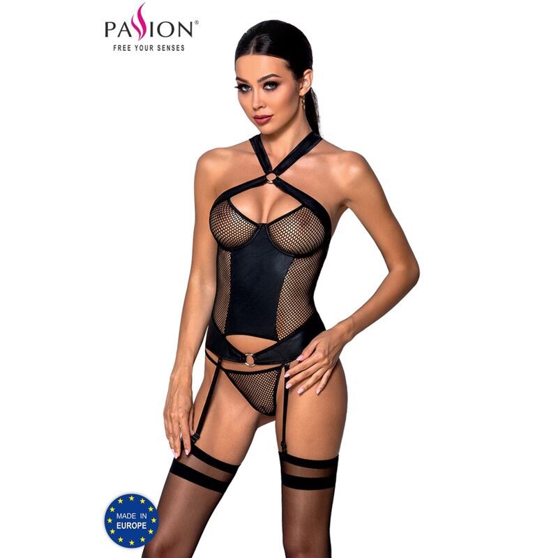 PASSION - AMANDA CORSETTO IN PELLE ECOLOGICA L/XL PASSION WOMAN