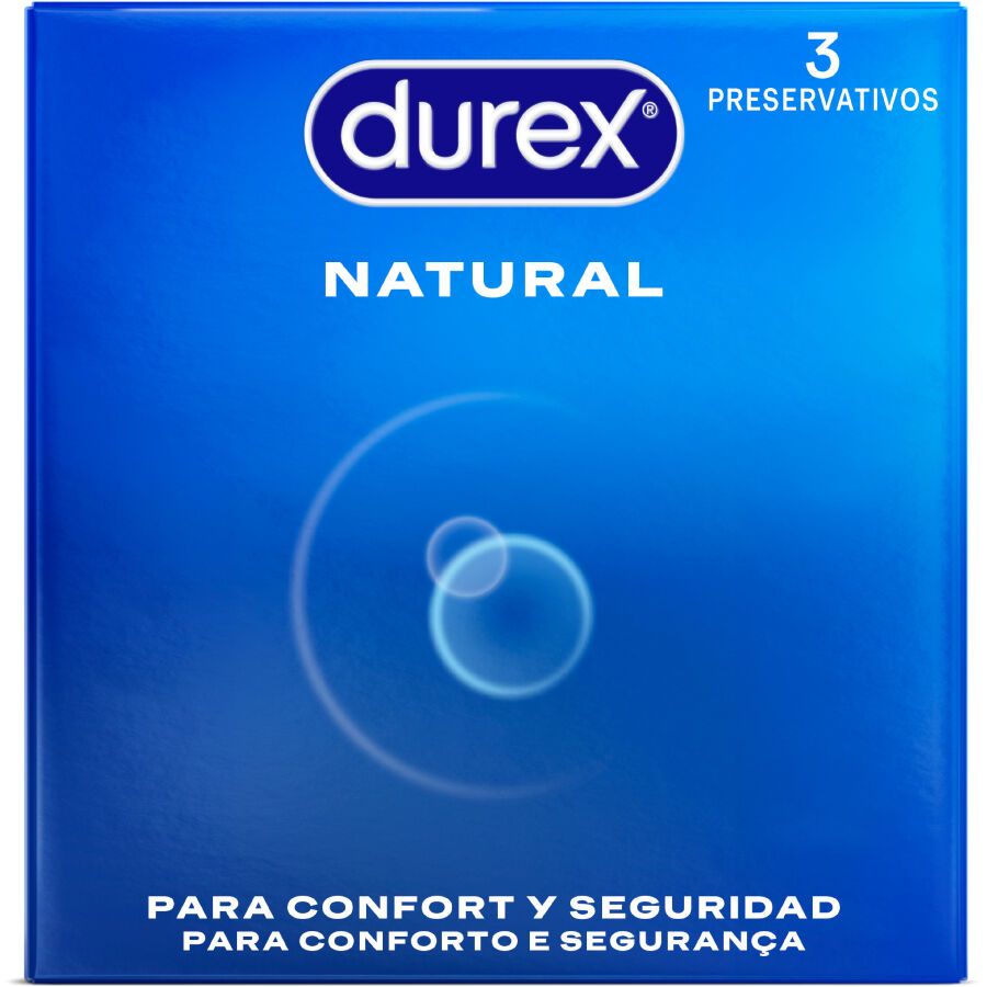 DUREX - PRESERVATIVI NATURALI 3 UNITÀ DUREX CONDOMS